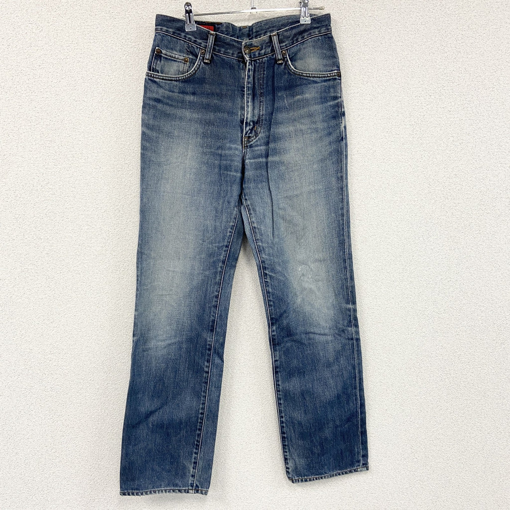 EDWIN　エドウィン　503　デニムパンツ/ジーンズ　ジップフライ　縦落ち　鬼ヒゲ　インディゴ　W32サイズ　古着