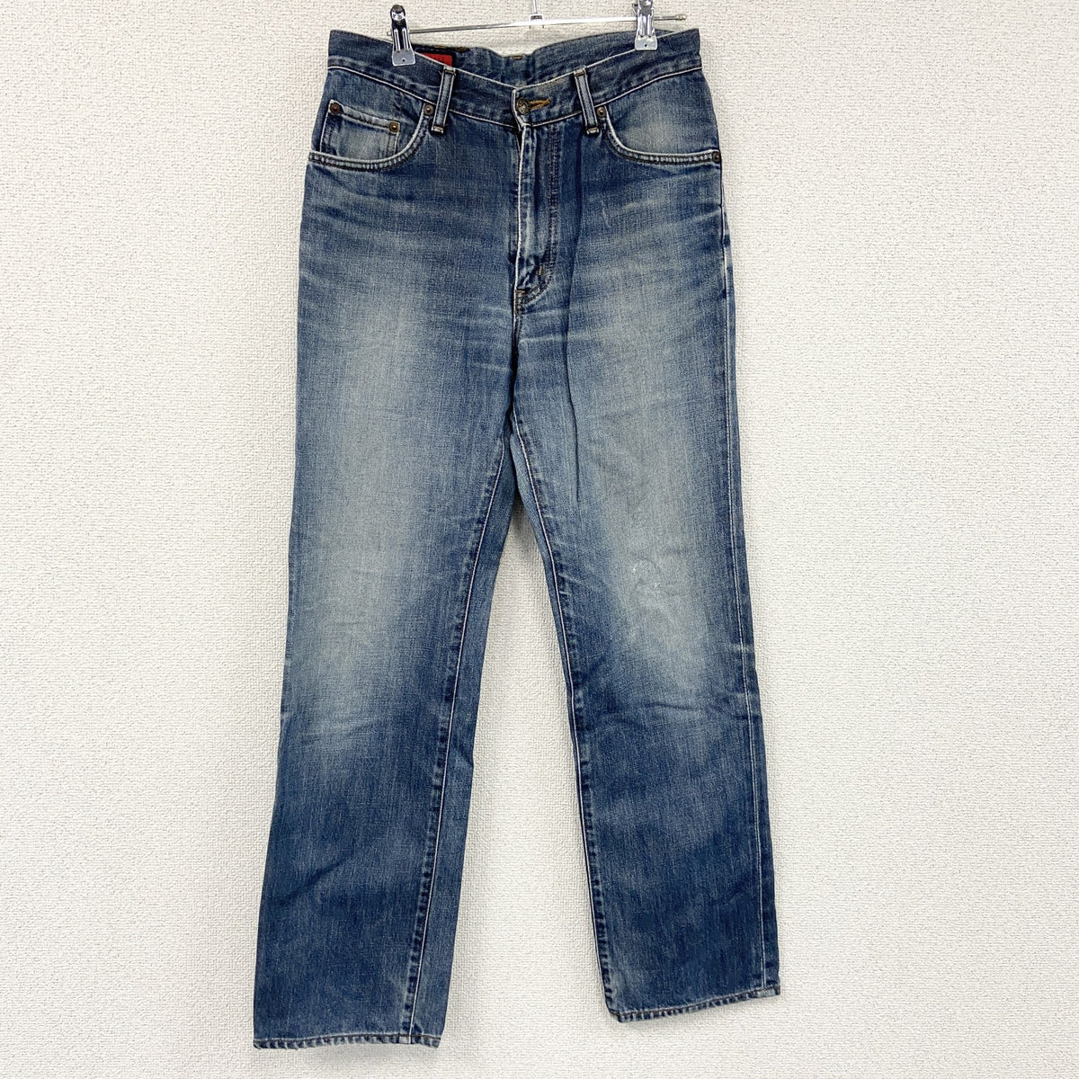 EDWIN　エドウィン　503　デニムパンツ/ジーンズ　ジップフライ　縦落ち　鬼ヒゲ　インディゴ　W32サイズ　古着