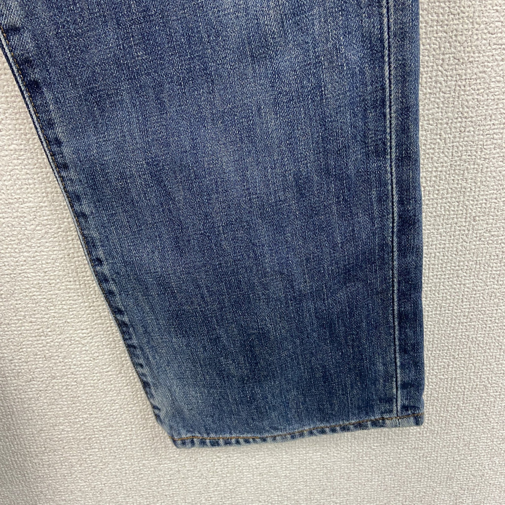 EDWIN　エドウィン　503　デニムパンツ/ジーンズ　ジップフライ　縦落ち　鬼ヒゲ　インディゴ　W32サイズ　古着