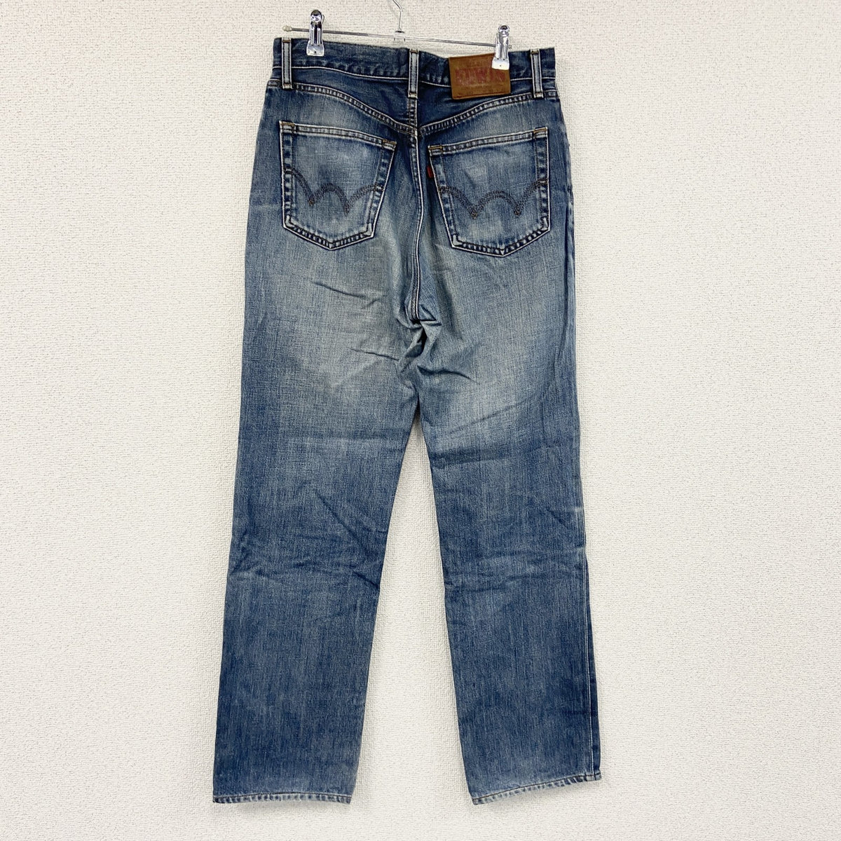 EDWIN　エドウィン　503　デニムパンツ/ジーンズ　ジップフライ　縦落ち　鬼ヒゲ　インディゴ　W32サイズ　古着