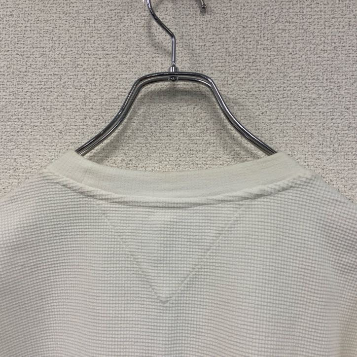 TOMMY JEANS　トミージーンズ　半袖ワッフル地Tシャツ　ポケT　白　ホワイト　Sサイズ　　　古着