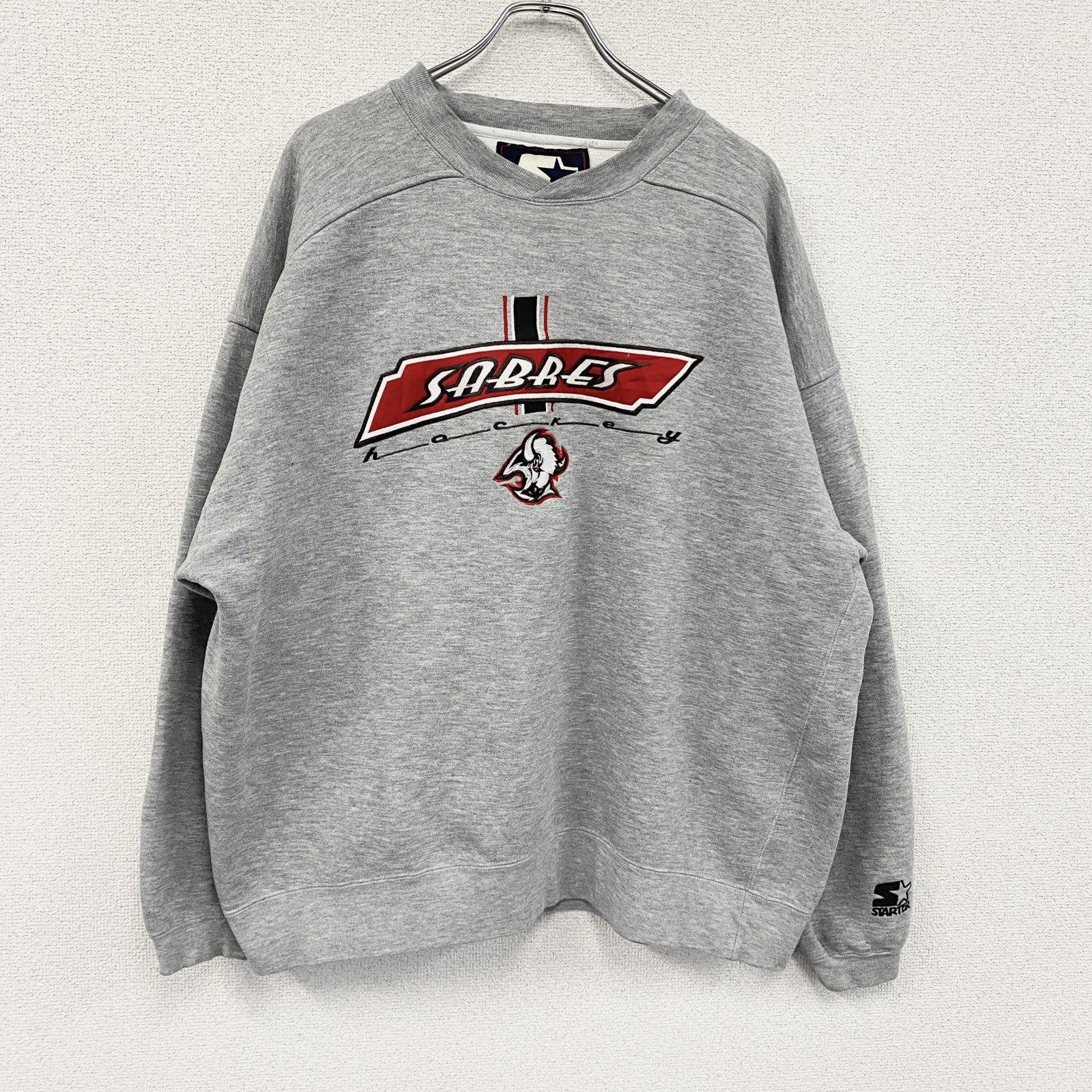 90s　STARTER　スターター　スウェット/トレーナー　ヴィンテージ　灰色　グレー　XLサイズ　古着