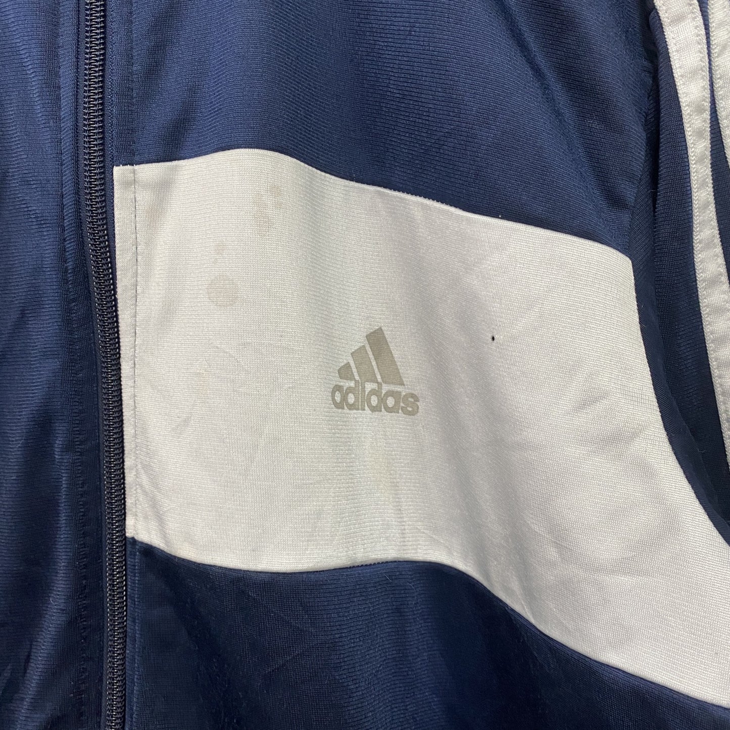 adidas　アディダス　トラックジャケット/ジャージ　パフォーマンスロゴ　紺　ネイビー　Lサイズ