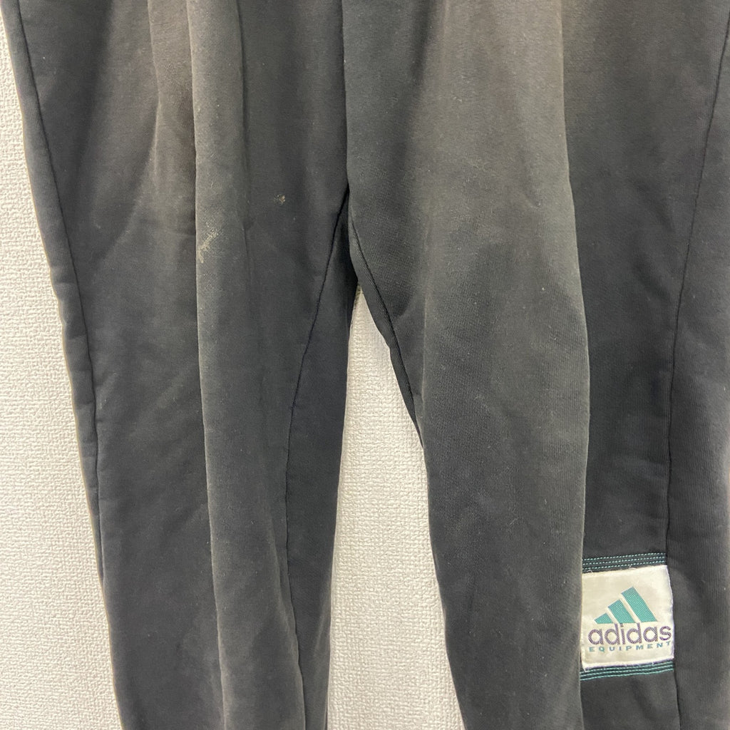 90s　adidas　アディダス　EQUIPMENT　エキップメント　スウェットパンツ　パフォーマンスロゴ　黒　ブラック　Lサイズ　　ヴィンテージ　古着