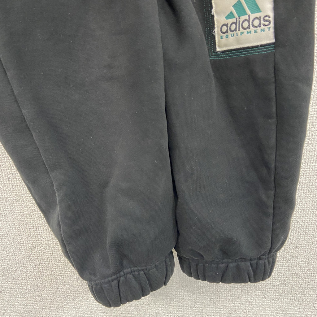 90s　adidas　アディダス　EQUIPMENT　エキップメント　スウェットパンツ　パフォーマンスロゴ　黒　ブラック　Lサイズ　　ヴィンテージ　古着