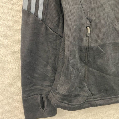 adidas　アディダス　フルジップトラックジャケット/ジャージ　黒　ブラック　Mサイズ