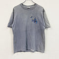 80s～　Crazy Shirts　半袖プリントTシャツ　シングルステッチ　スーベニア　ヴィンテージ　灰色　グレー　Mサイズ　古着