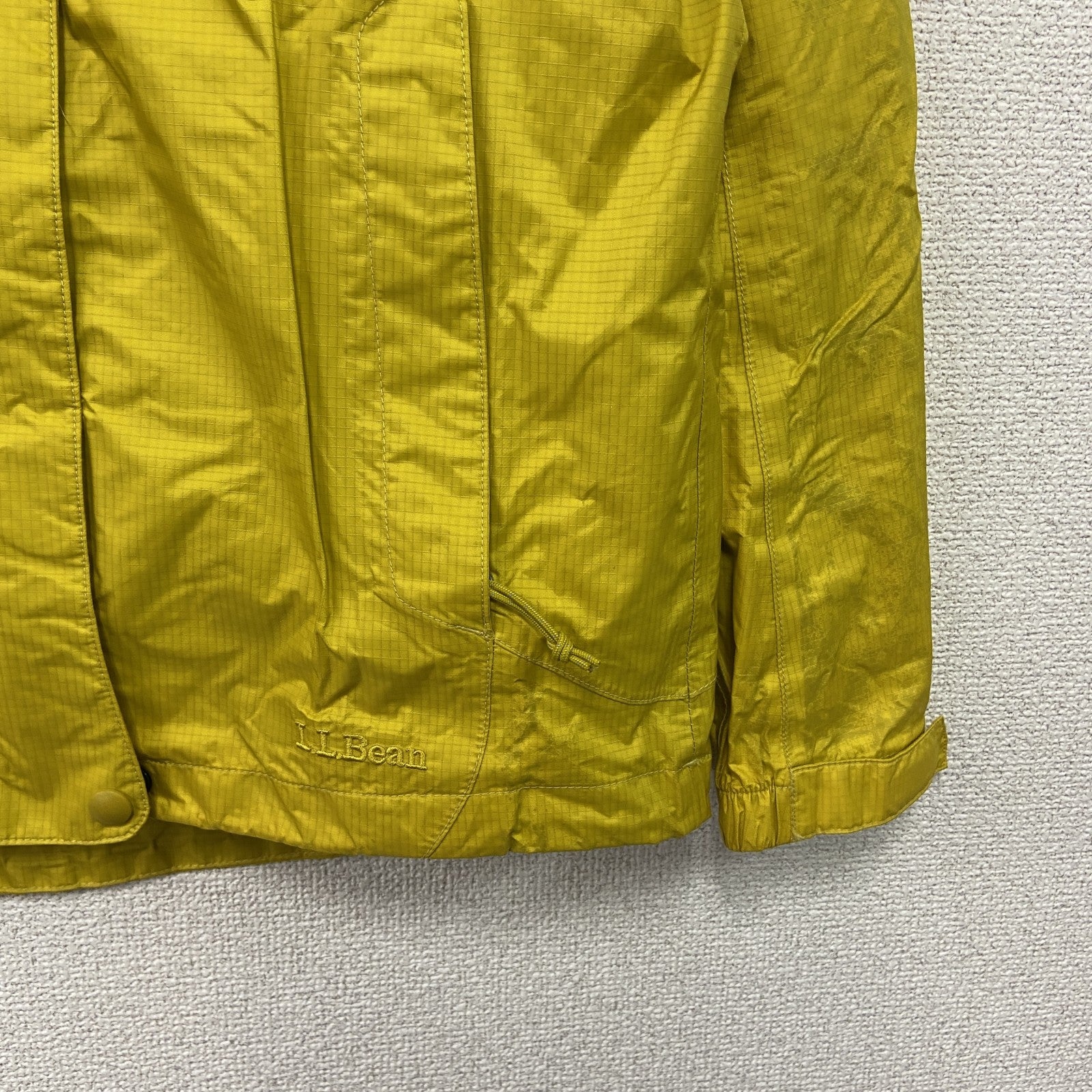 L.L.Bean　エルエルビーン　マウンテンパーカー　リップストップ　黄色　イエロー　Mサイズ　古着