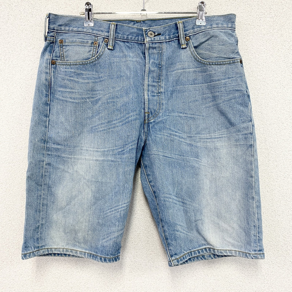Levi's　リーバイス　501　デニムハーフパンツ/ジーンズ　ボタンフライ　インディゴ　W34サイズ　古着