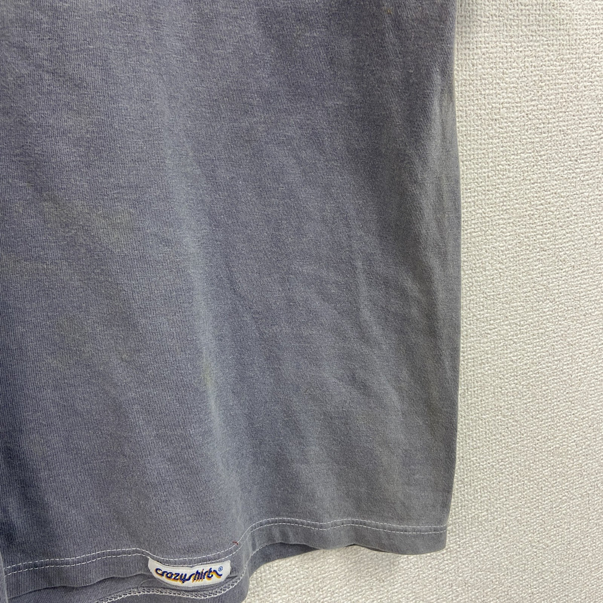 80s～　Crazy Shirts　半袖プリントTシャツ　シングルステッチ　スーベニア　ヴィンテージ　灰色　グレー　Mサイズ　古着
