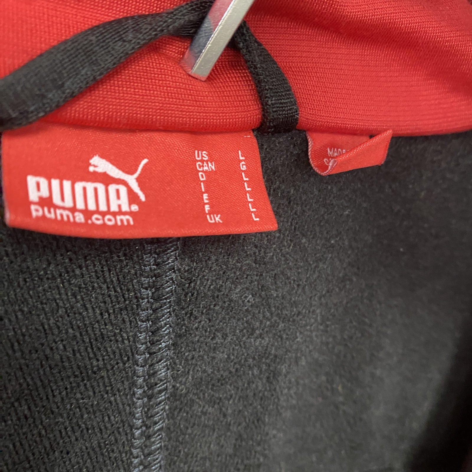 PUMA　プーマ　トラックジャケット/ジャージ　赤　レッド　Lサイズ　古着