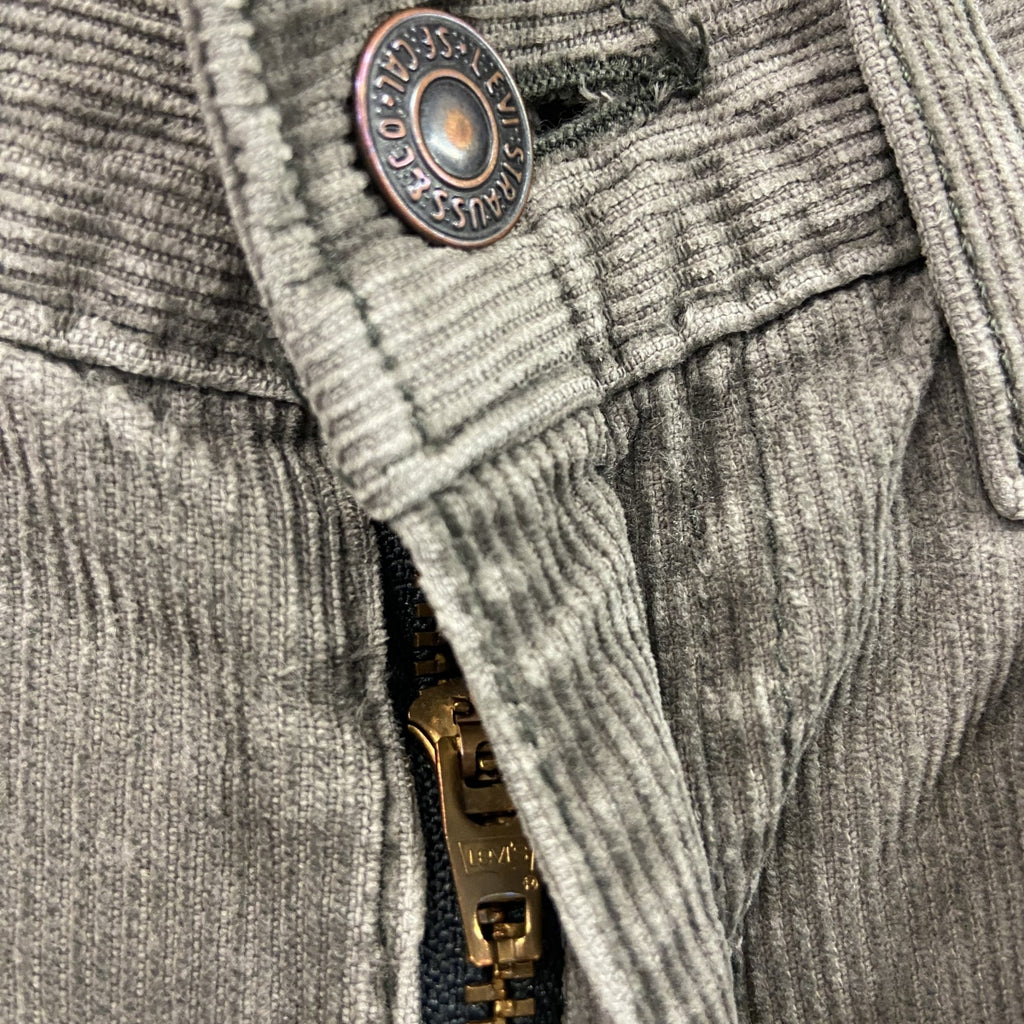 Levi's 　リーバイス　コーデュロイパンツ　ジップフライ　灰色　グレー　W28サイズ　古着