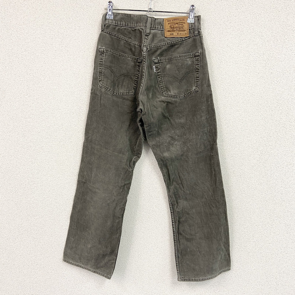 Levi's 　リーバイス　コーデュロイパンツ　ジップフライ　灰色　グレー　W28サイズ　古着
