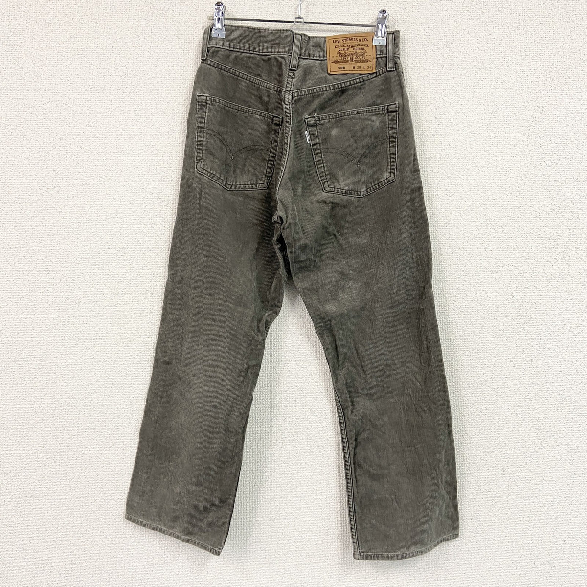 Levi's 　リーバイス　コーデュロイパンツ　ジップフライ　灰色　グレー　W28サイズ　古着