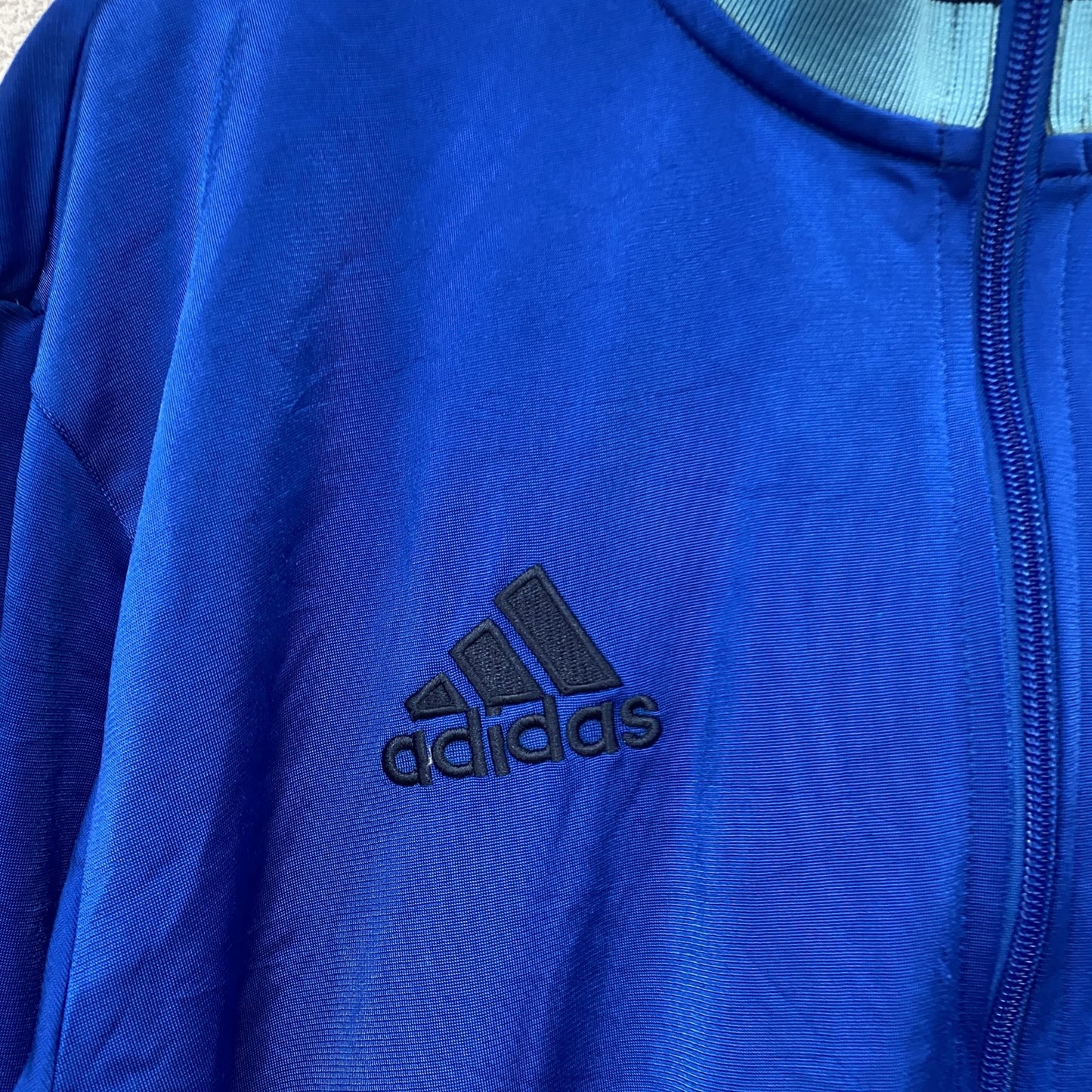 adidas　アディダス　トラックジャケット/ジャージ　青　ブルー　Lサイズ