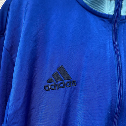 adidas　アディダス　トラックジャケット/ジャージ　青　ブルー　Lサイズ