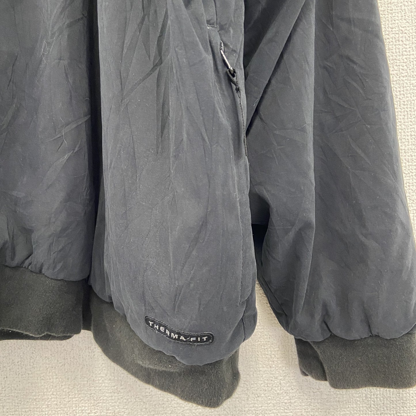 NIKE GOLF　ナイキゴルフ　ハーフジップリバーシブルブルゾン　黒　ブラック　ベージュ　2XLサイズ