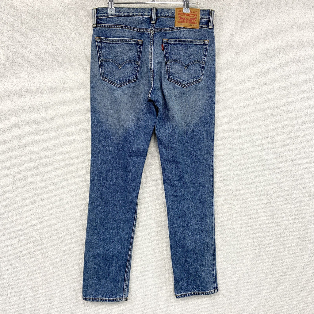Levi’s　リーバイス　511　デニムパンツ/ジーンズ　ジップフライ　縦落ち　インディゴ　W31サイズ　古着