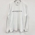 ロサンゼルスアパレル　長袖Tシャツ/ロンT　白　ホワイト　Lサイズ　古着