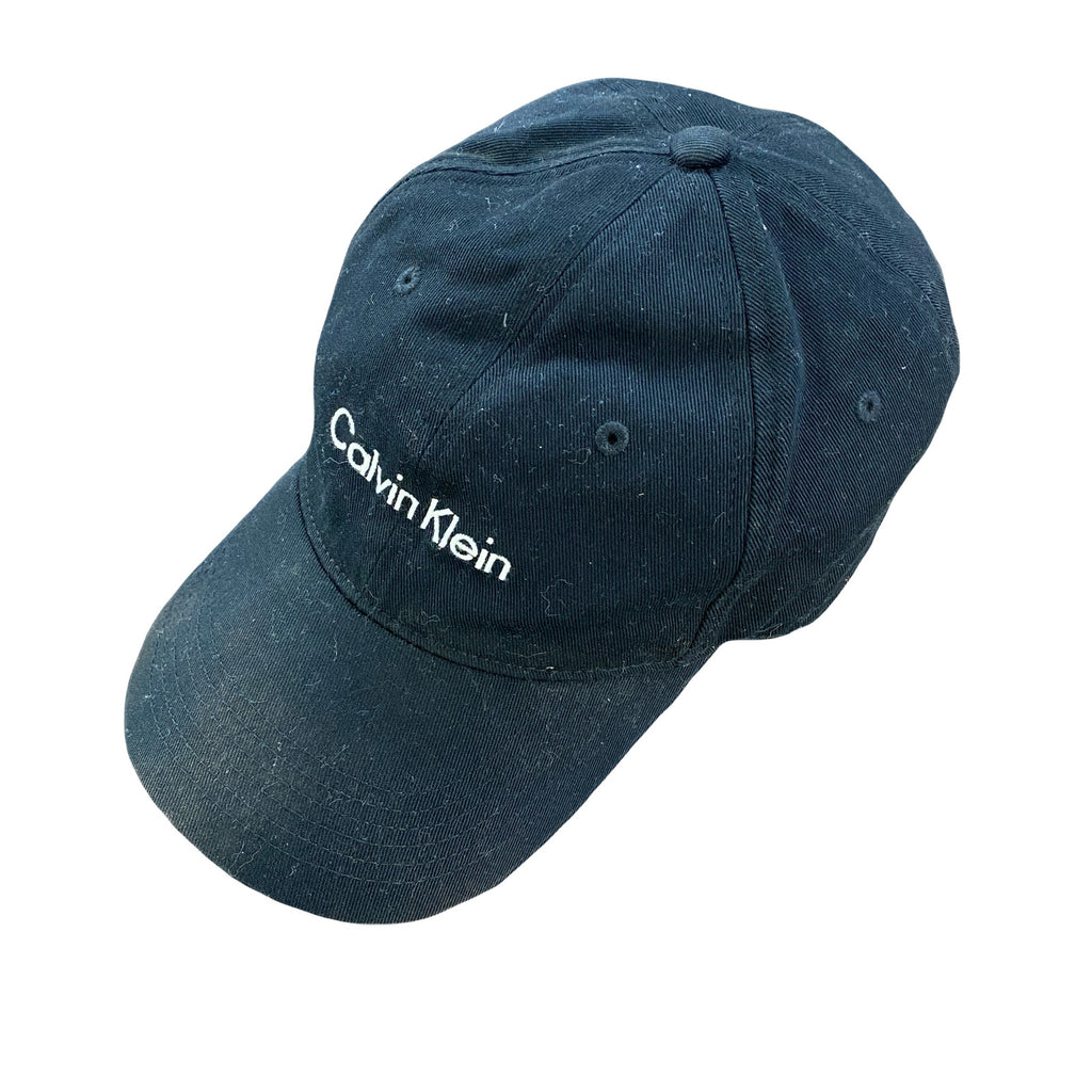 Calvin Klein　カルバンクライン　6パネルキャップ　ベースボールキャップ　黒　ブラック　ワンサイズ　　古着