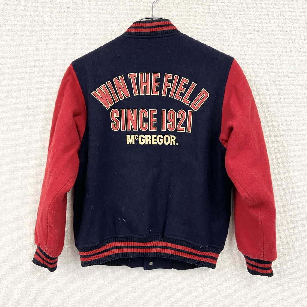 McGREGOR　スタジャン/スタジアムジャケット　紺　ネイビー　150サイズ　古着