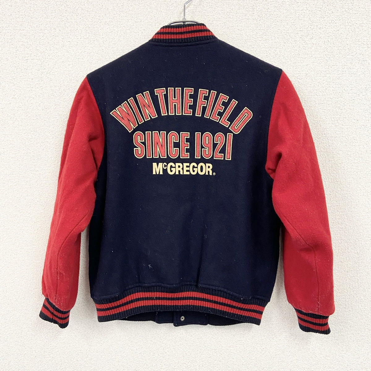 McGREGOR　スタジャン/スタジアムジャケット　紺　ネイビー　150サイズ　古着