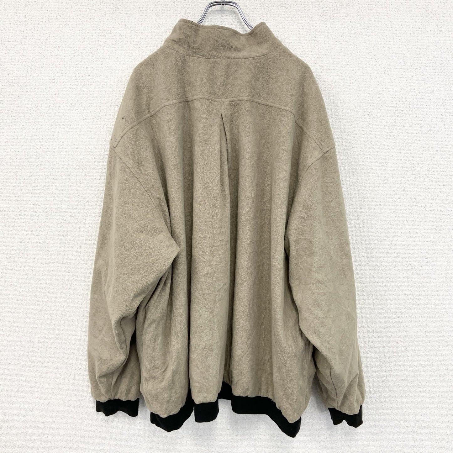 NIKE GOLF　ナイキゴルフ　ハーフジップリバーシブルブルゾン　黒　ブラック　ベージュ　2XLサイズ