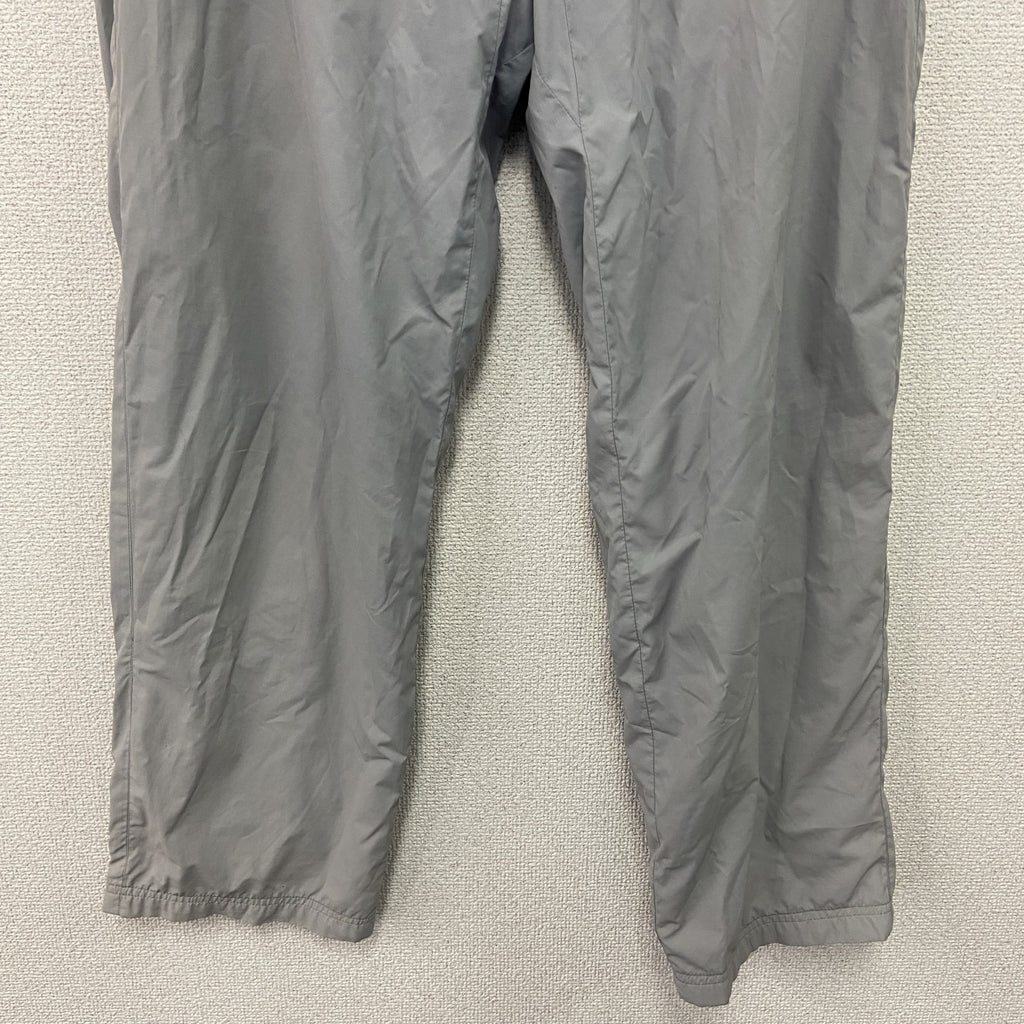adidas　アディダス　CLIMAPROOF　クライマプルーフ　トラックパンツ　刺繍ロゴ　グレー　灰色　Lサイズ　古着