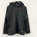 adidas　アディダス　AEROREADY　エアロレディ　ハーフジップスウェットパーカー/フーディー　黒　ブラック　Ｍサイズ　古着