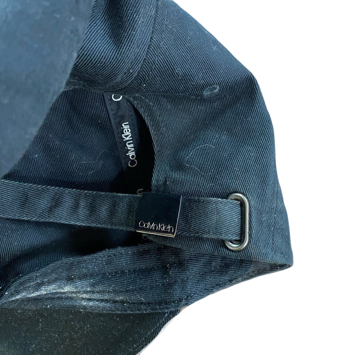 Calvin Klein　カルバンクライン　6パネルキャップ　ベースボールキャップ　黒　ブラック　ワンサイズ　　古着