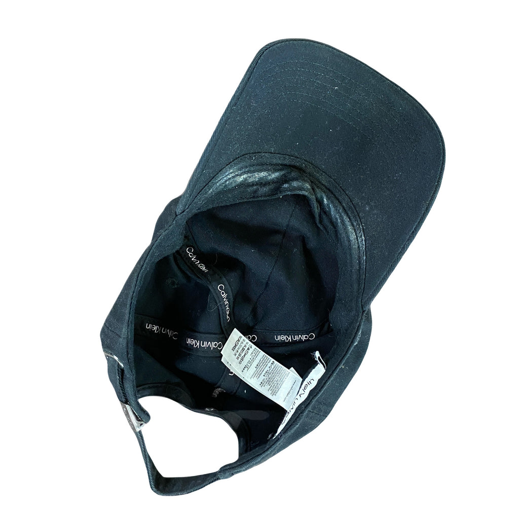 Calvin Klein　カルバンクライン　6パネルキャップ　ベースボールキャップ　黒　ブラック　ワンサイズ　　古着