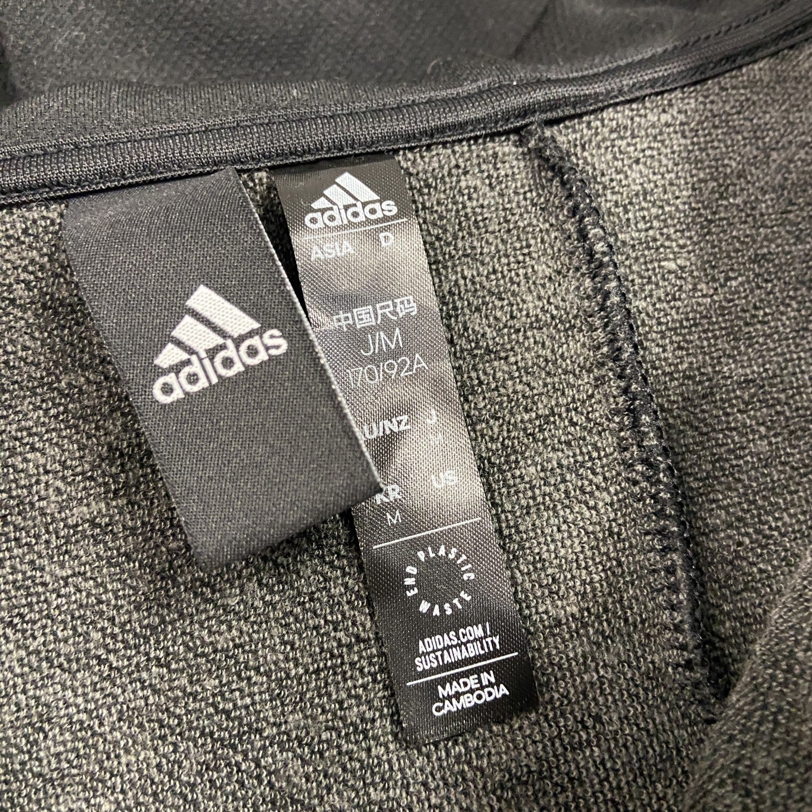 adidas　アディダス　AEROREADY　エアロレディ　ハーフジップスウェットパーカー/フーディー　黒　ブラック　Ｍサイズ　古着