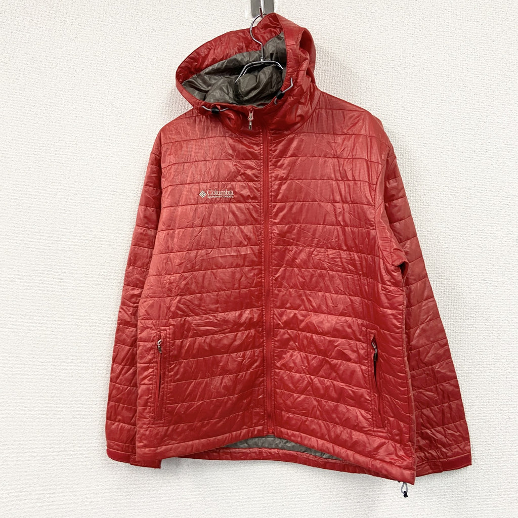 Columbia　コロンビア　中綿ジャケット/フーディー　赤　レッド　Lサイズ　古着