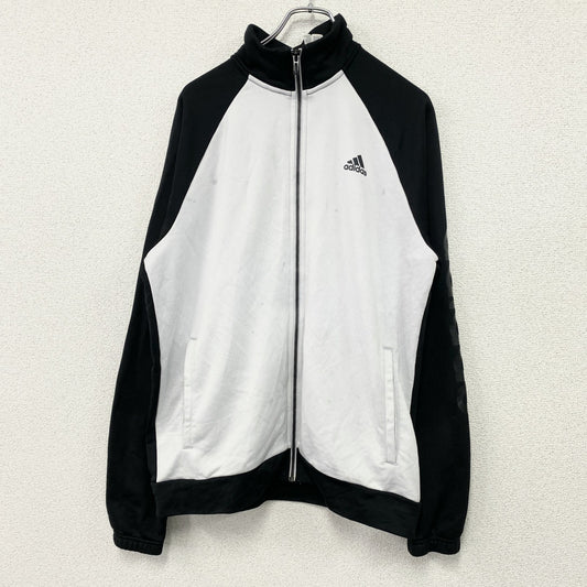 adidas　アディダス　トラックジャケット/ジャージ　パフォーマンスロゴ　白　ホワイト　Lサイズ