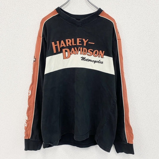 Harley Davidson ハーレーダビッドソン　スウェット　トレーナー　黒　ブラック　Mサイズ　