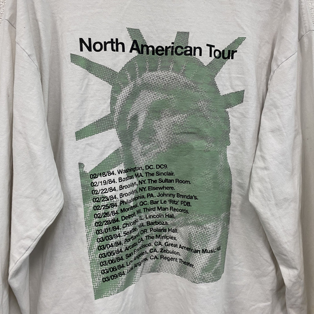 ロサンゼルスアパレル　長袖Tシャツ/ロンT　白　ホワイト　Lサイズ　古着