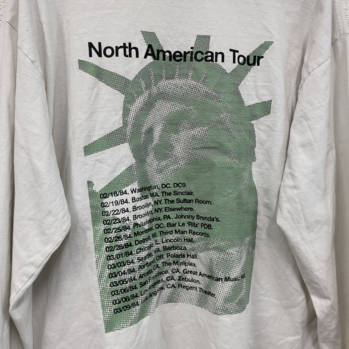 ロサンゼルスアパレル　長袖Tシャツ/ロンT　白　ホワイト　Lサイズ　古着