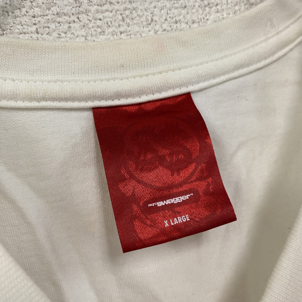 Swagger　半袖プリントTシャツ　白　ホワイト　XLサイズ　古着
