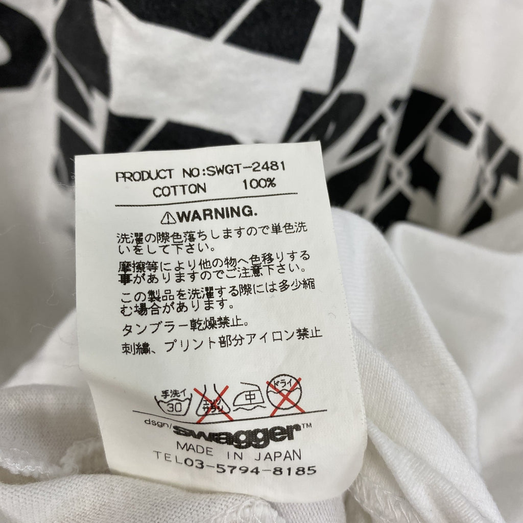 Swagger　半袖プリントTシャツ　白　ホワイト　XLサイズ　古着