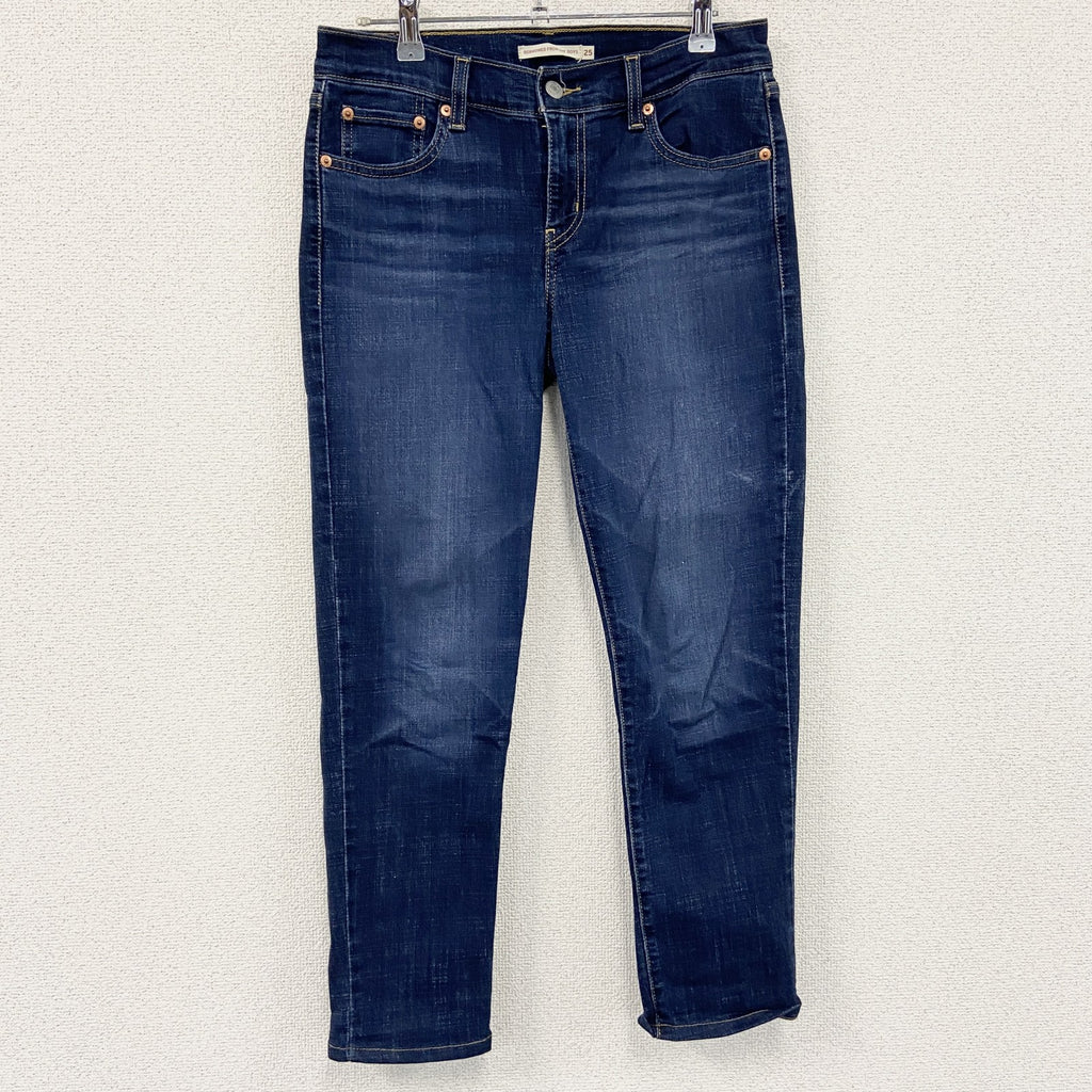 Levi’s　リーバイス　デニムパンツ/ジーンズ　ジップフライ　縦落ち　インディゴ　W25サイズ レディース コットン 古着