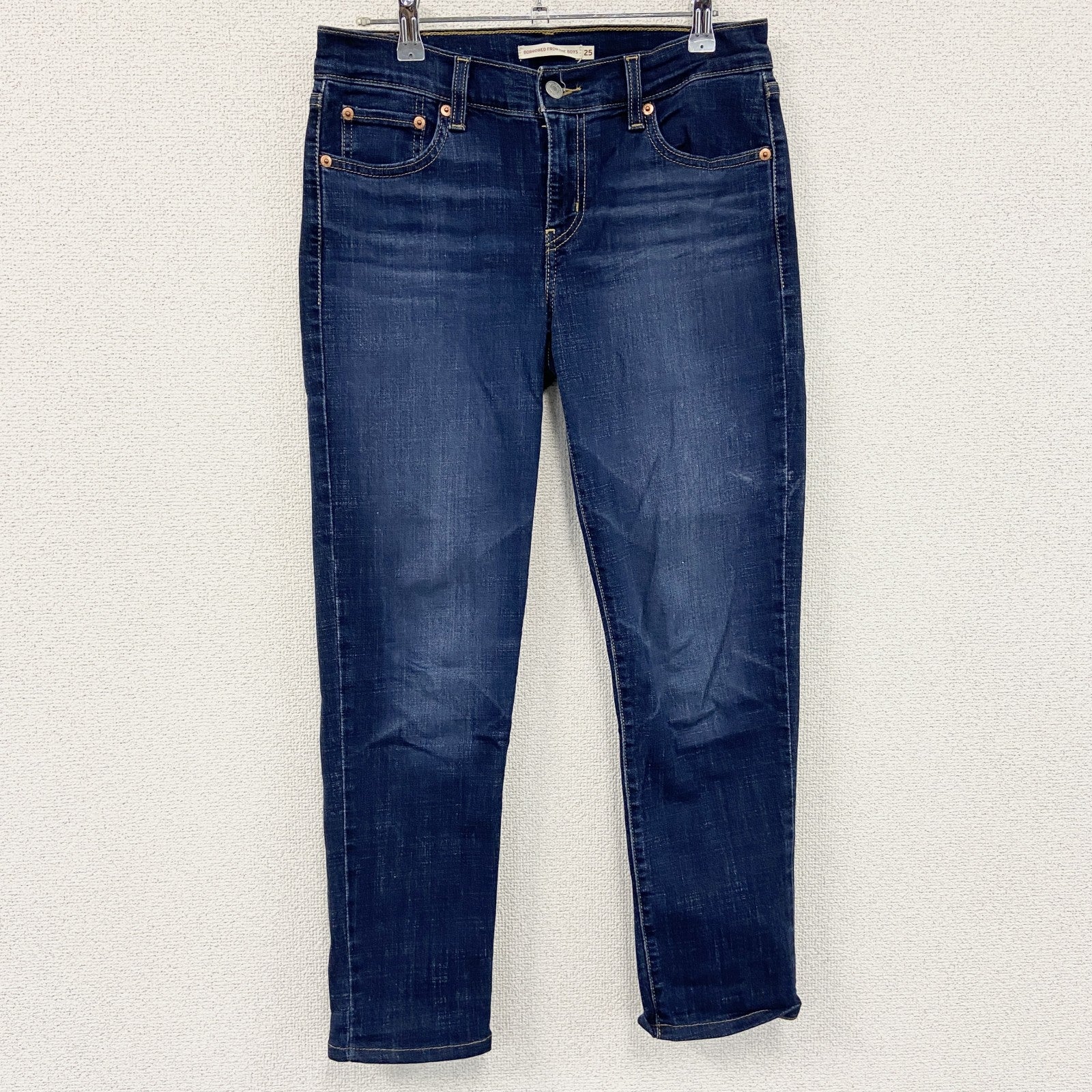 Levi’s　リーバイス　デニムパンツ/ジーンズ　ジップフライ　縦落ち　インディゴ　W25サイズ レディース コットン 古着