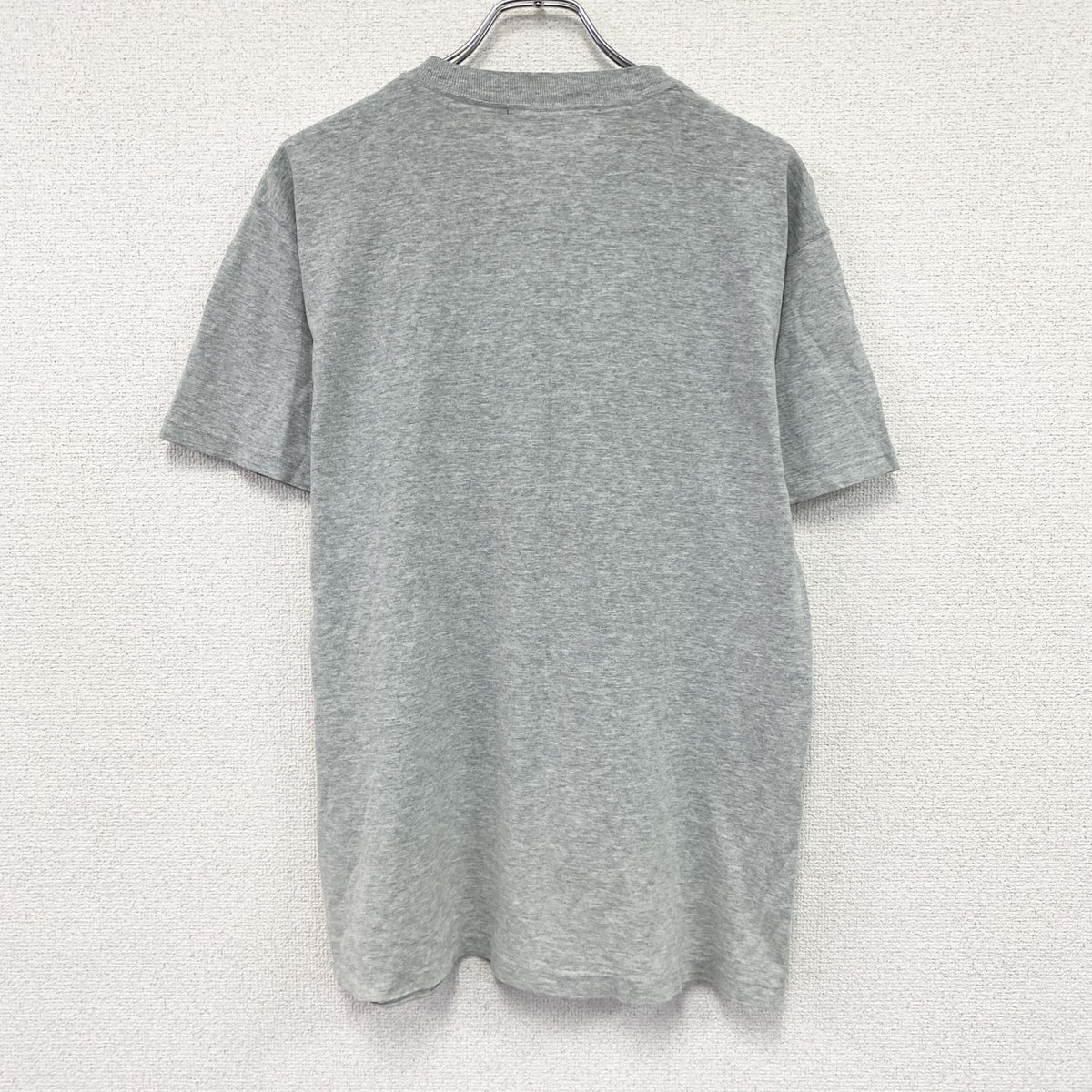 ANGEL BIOtEK　半袖プリントTシャツ　グレー　Lサイズ カットソー メンズ コットン 古着