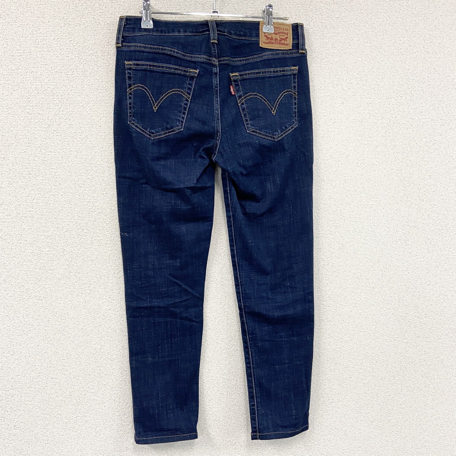 Levi’s　リーバイス　デニムパンツ/ジーンズ　ジップフライ　縦落ち　インディゴ　W25サイズ レディース コットン 古着