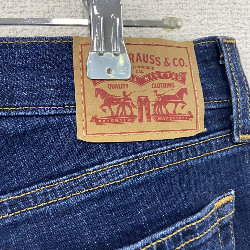 Levi’s　リーバイス　デニムパンツ/ジーンズ　ジップフライ　縦落ち　インディゴ　W25サイズ レディース コットン 古着