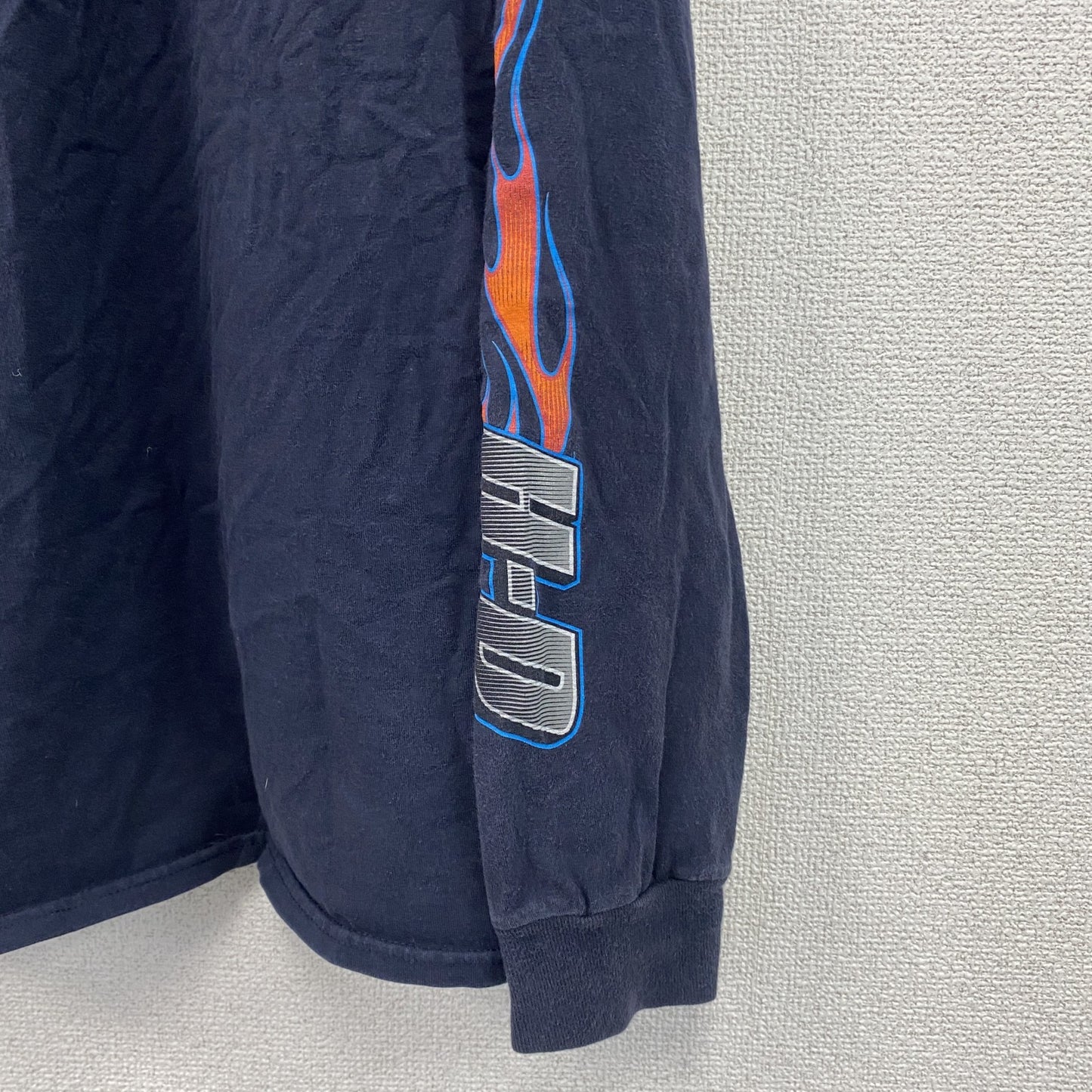HARLEY DAVIDSON　ハーレーダビッドソン　長袖プリントTシャツ　紺　ネイビー　2XLサイズ