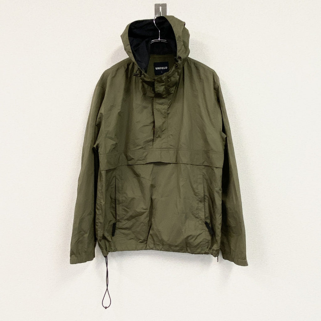 OLD UNIQLO　オールドユニクロ　アノラックパーカー　カーキ　Lサイズ　古着