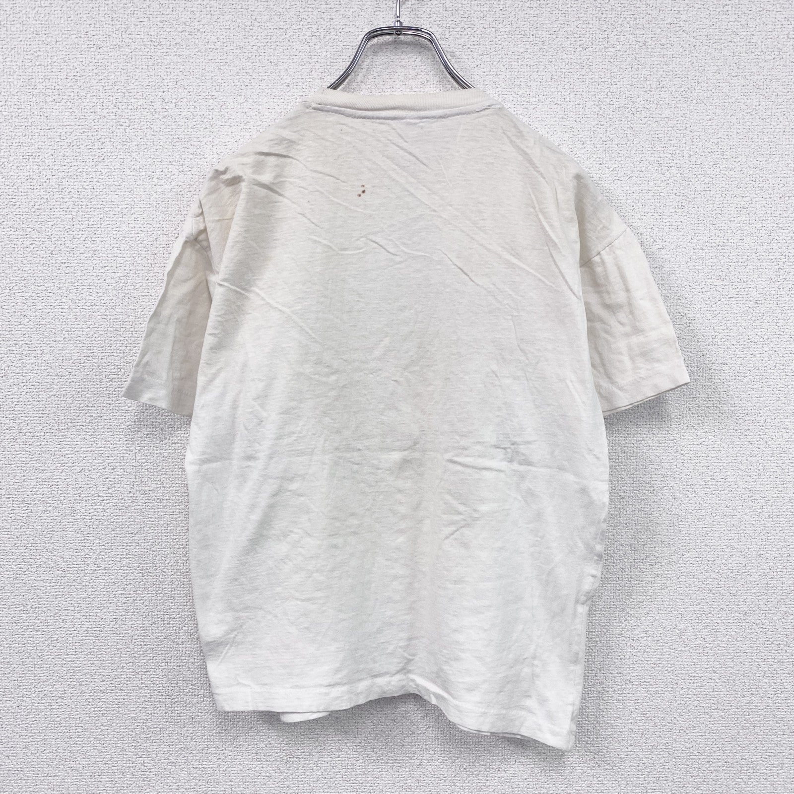 ～90s　半袖プリントTシャツ　クライミング　シングルT　ヴィンテージ　白　ホワイト　Lサイズ　古着