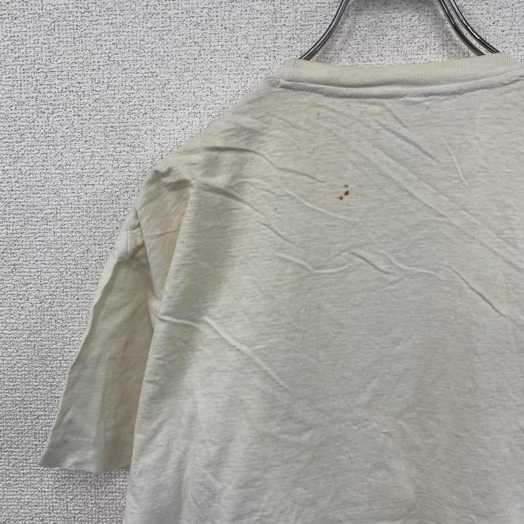 ～90s　半袖プリントTシャツ　クライミング　シングルT　ヴィンテージ　白　ホワイト　Lサイズ　古着