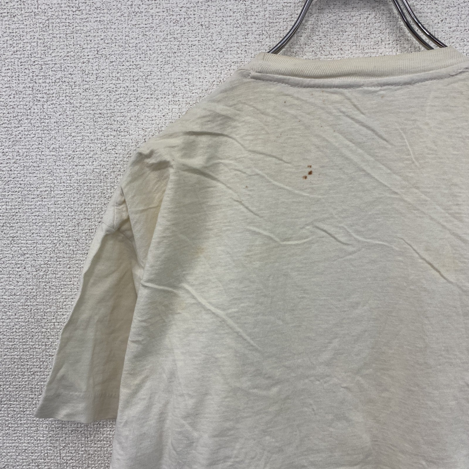 ～90s　半袖プリントTシャツ　クライミング　シングルT　ヴィンテージ　白　ホワイト　Lサイズ　古着