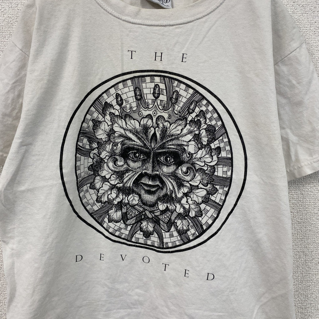HOMEMADE BY THE DEVOTED　半袖プリントTシャツ　DEVOTED　白　ホワイト　Mサイズ　　古着